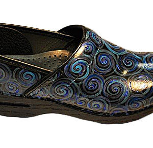 Custom Hand Painted Blue Footwear