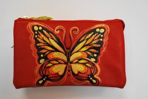 Custom Painted Monarch Butterfly Purse